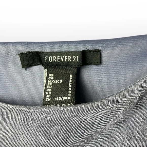 Forever 21 Purple Ruched Asymmetrical Dress S - Picture 3 of 3